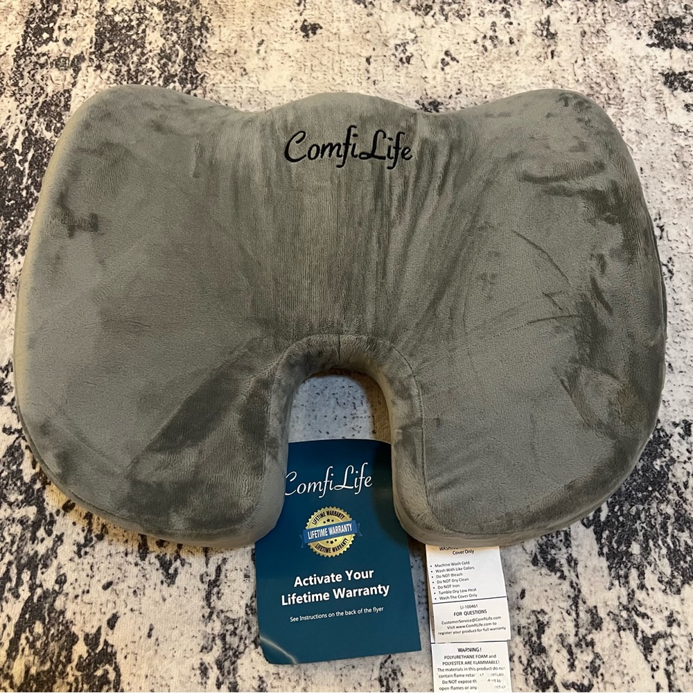 ComfiLife Premium Comfort Seat Cushion - Non-Slip Orthopedic Memory Foam julsale